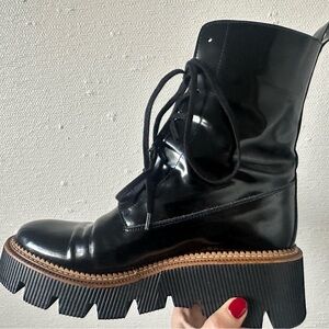 Freda Salvador Billie Lug Sole Lace-Up Boots